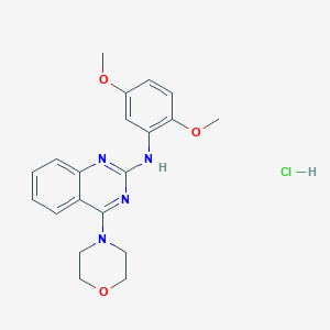 molecular formula C20H23ClN4O3 B4200717 N-(2,5-dimethoxyphenyl)-4-morpholin-4-ylquinazolin-2-amine;hydrochloride 