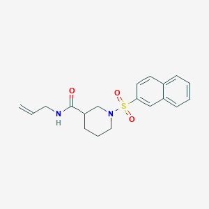 molecular formula C19H22N2O3S B4200849 1-naphthalen-2-ylsulfonyl-N-prop-2-enylpiperidine-3-carboxamide 