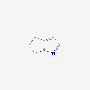 molecular formula C6H8N2 B042012 5,6-Dihydro-4H-pyrrolo[1,2-b]pyrazole CAS No. 107862-65-7