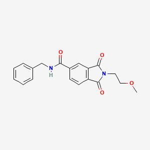 molecular formula C19H18N2O4 B4201413 N-benzyl-2-(2-methoxyethyl)-1,3-dioxo-5-isoindolinecarboxamide 