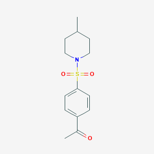1-{4-[(4-Methylpiperidin-1-yl)sulfonyl]phenyl}ethan-1-one