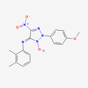 molecular formula C17H17N5O4 B4202113 N-(2,3-dimethylphenyl)-2-(4-methoxyphenyl)-5-nitro-2H-1,2,3-triazol-4-amine 3-oxide 