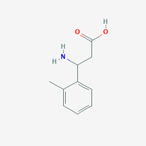 molecular formula C10H13NO2 B042022 3-Amino-3-(2-methylphenyl)propanoic acid CAS No. 68208-16-2