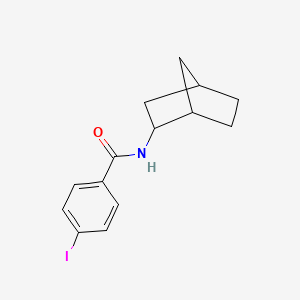 molecular formula C14H16INO B4202523 N-bicyclo[2.2.1]hept-2-yl-4-iodobenzamide 