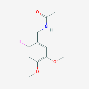 molecular formula C11H14INO3 B420271 N-(2-iodo-4,5-dimethoxybenzyl)acetamide CAS No. 352545-29-0