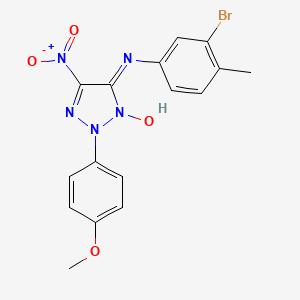 molecular formula C16H14BrN5O4 B4202762 N-(3-bromo-4-methylphenyl)-2-(4-methoxyphenyl)-5-nitro-2H-1,2,3-triazol-4-amine 3-oxide 