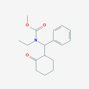 molecular formula C17H23NO3 B420278 Methyl ethyl[(2-oxocyclohexyl)(phenyl)methyl]carbamate 