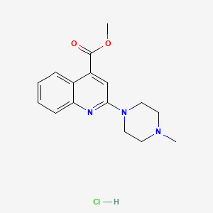 molecular formula C16H20ClN3O2 B4202820 methyl 2-(4-methyl-1-piperazinyl)-4-quinolinecarboxylate hydrochloride 