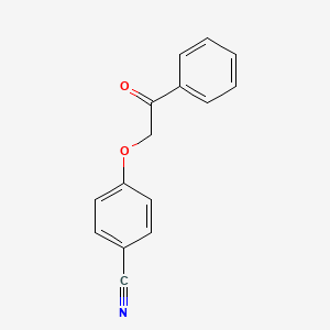 molecular formula C15H11NO2 B4202954 Benzonitrile, 4-(2-oxo-2-phenylethoxy)- CAS No. 62585-00-6