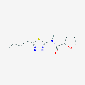 molecular formula C11H17N3O2S B4203090 N-(5-butyl-1,3,4-thiadiazol-2-yl)oxolane-2-carboxamide 