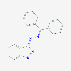 molecular formula C20H14N4 B420360 diphenylmethanone 3H-indazol-3-ylidenehydrazone 