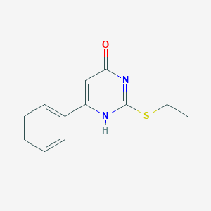 molecular formula C12H12N2OS B420384 2-(Ethylthio)-6-phenylpyrimidin-4(1H)-one CAS No. 62459-12-5