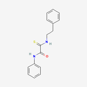 molecular formula C16H16N2OS B4203849 N-phenyl-2-[(2-phenylethyl)amino]-2-thioxoacetamide 