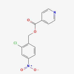 molecular formula C13H9ClN2O4 B4203941 2-chloro-4-nitrobenzyl isonicotinate 