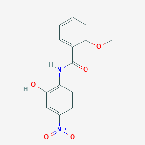 molecular formula C14H12N2O5 B4203987 N-(2-hydroxy-4-nitrophenyl)-2-methoxybenzamide 