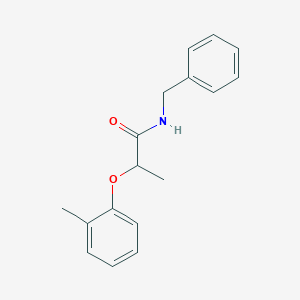 molecular formula C17H19NO2 B4204183 N-benzyl-2-(2-methylphenoxy)propanamide 