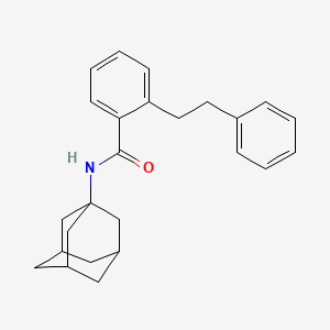 molecular formula C25H29NO B4204203 N-1-adamantyl-2-(2-phenylethyl)benzamide 