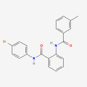 molecular formula C21H17BrN2O2 B4204324 N~1~-(4-Bromophenyl)-2-[(3-methylbenzoyl)amino]benzamide 