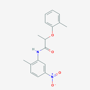 molecular formula C17H18N2O4 B4204357 N-(2-methyl-5-nitrophenyl)-2-(2-methylphenoxy)propanamide 