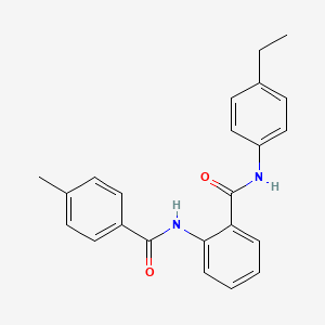 molecular formula C23H22N2O2 B4204414 N~1~-(4-Ethylphenyl)-2-[(4-methylbenzoyl)amino]benzamide 