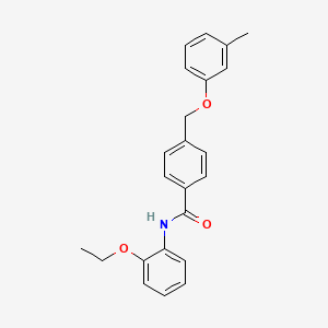 molecular formula C23H23NO3 B4204423 N~1~-(2-Ethoxyphenyl)-4-[(3-methylphenoxy)methyl]benzamide 