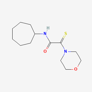molecular formula C13H22N2O2S B4204490 N-cycloheptyl-2-(4-morpholinyl)-2-thioxoacetamide 