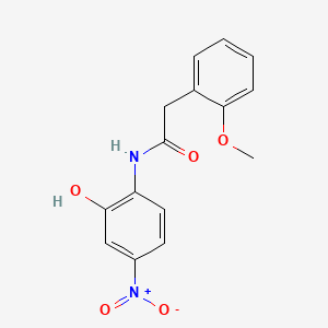 molecular formula C15H14N2O5 B4204532 N-(2-hydroxy-4-nitrophenyl)-2-(2-methoxyphenyl)acetamide 