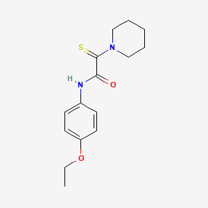 molecular formula C15H20N2O2S B4204661 N-(4-ethoxyphenyl)-2-(1-piperidinyl)-2-thioxoacetamide 