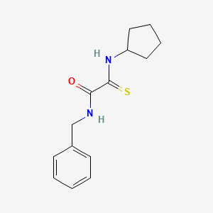 molecular formula C14H18N2OS B4204669 N-benzyl-2-(cyclopentylamino)-2-thioxoacetamide 