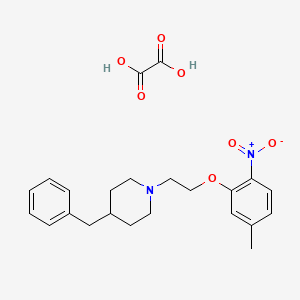molecular formula C23H28N2O7 B4204742 4-benzyl-1-[2-(5-methyl-2-nitrophenoxy)ethyl]piperidine oxalate 