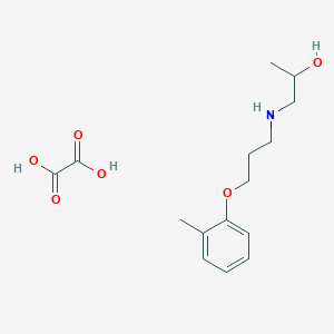 molecular formula C15H23NO6 B4204771 1-[3-(2-Methylphenoxy)propylamino]propan-2-ol;oxalic acid 
