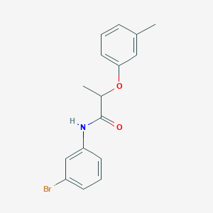 molecular formula C16H16BrNO2 B4204877 N-(3-bromophenyl)-2-(3-methylphenoxy)propanamide 