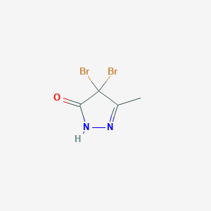 4,4-Dibromo-3-methyl-2-pyrazolin-5-one