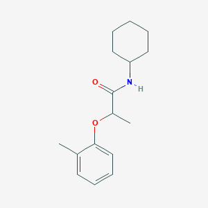 molecular formula C16H23NO2 B4205022 N-cyclohexyl-2-(2-methylphenoxy)propanamide 