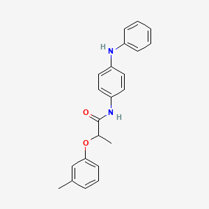 molecular formula C22H22N2O2 B4205131 N-(4-anilinophenyl)-2-(3-methylphenoxy)propanamide 