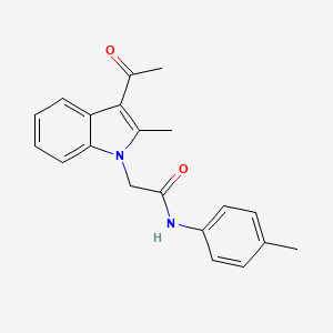 molecular formula C20H20N2O2 B4205138 2-(3-acetyl-2-methyl-1H-indol-1-yl)-N-(4-methylphenyl)acetamide 