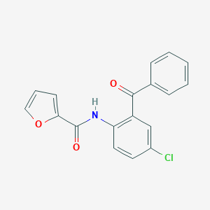 molecular formula C18H12ClNO3 B420521 N-(2-benzoyl-4-chlorophenyl)furan-2-carboxamide 