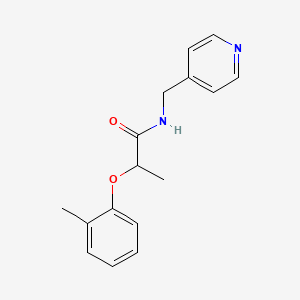 molecular formula C16H18N2O2 B4205286 2-(2-methylphenoxy)-N-(4-pyridinylmethyl)propanamide 