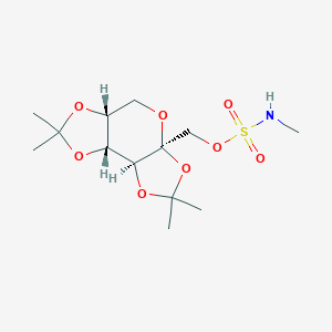 molecular formula C13H23NO8S B042053 [(1R,2S,6S,9R)-4,4,11,11-Tetramethyl-3,5,7,10,12-pentaoxatricyclo[7.3.0.02,6]dodecan-6-yl]methyl N-methylsulfamate CAS No. 97240-80-7