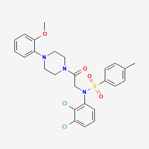 molecular formula C26H27Cl2N3O4S B4205326 N-(2,3-dichlorophenyl)-N-{2-[4-(2-methoxyphenyl)-1-piperazinyl]-2-oxoethyl}-4-methylbenzenesulfonamide 