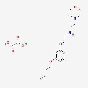 molecular formula C20H32N2O7 B4205327 N-[2-(3-butoxyphenoxy)ethyl]-2-morpholin-4-ylethanamine;oxalic acid 