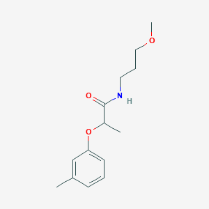 molecular formula C14H21NO3 B4205508 N-(3-methoxypropyl)-2-(3-methylphenoxy)propanamide 