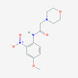 molecular formula C13H17N3O5 B4205569 N-(4-methoxy-2-nitrophenyl)-2-(4-morpholinyl)acetamide 