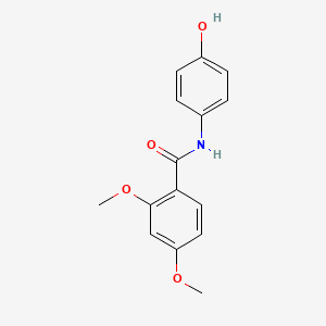 molecular formula C15H15NO4 B4205629 N-(4-hydroxyphenyl)-2,4-dimethoxybenzamide 