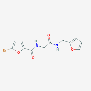 molecular formula C12H11BrN2O4 B4205862 5-bromo-N-{2-[(2-furylmethyl)amino]-2-oxoethyl}-2-furamide 