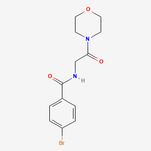 molecular formula C13H15BrN2O3 B4205876 4-bromo-N-[2-(4-morpholinyl)-2-oxoethyl]benzamide 