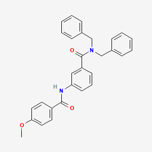 molecular formula C29H26N2O3 B4205970 N~1~,N~1~-Dibenzyl-3-[(4-methoxybenzoyl)amino]benzamide 