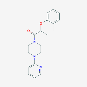 molecular formula C19H23N3O2 B4206096 2-(2-Methylphenoxy)-1-(4-pyridin-2-ylpiperazin-1-yl)propan-1-one 