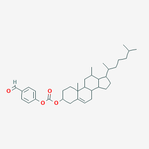 molecular formula C35H50O4 B420627 9A,11-DIMETHYL-1-(6-METHYLHEPTAN-2-YL)-1H,2H,3H,3AH,3BH,4H,6H,7H,8H,9H,9AH,9BH,10H,11H,11AH-CYCLOPENTA[A]PHENANTHREN-7-YL 4-FORMYLPHENYL CARBONATE 