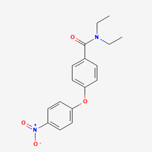 molecular formula C17H18N2O4 B4206372 N~1~,N~1~-Diethyl-4-(4-nitrophenoxy)benzamide 